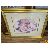 Framed Print titled "Suspense" by Charles Burton Barber