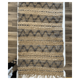 Haven & Key Blue Jute Throw Rug
