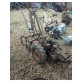 Vintage Walk-Behind Tractor With Cultivator