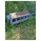 Metal Multi-Compartment Poultry Nesting Box