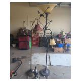 2 Vintage Floor Lamps & Table Lamp