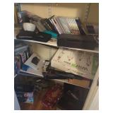 Contents of Closet: Books, Games & More