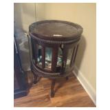 Vintage Round Curio Table