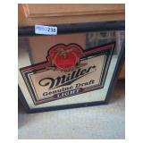 Miller Genuine Draft Advertising Mirror
