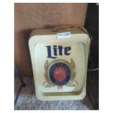 Miller Lite A Fine Pilsner Beer Illuminated Wall Sign