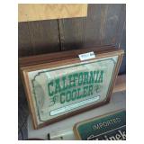 California Cooler Mirror Advertising Sign