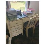 Desk, Chair & Contents on Top