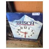 Large Wall Clock Advertising Busch