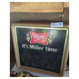 Miller High Life It's Miller Time Wall Sign