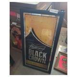 Budweiser Black Crown Advertising Bar Mirror
