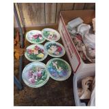 Bradford Exchange 'The Rose Garden' 3D Collector Plates, China & More