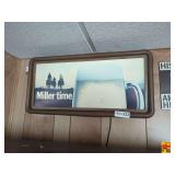 Miller Time Advertising Sign & Vintage Route 66 Sign