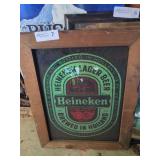 Framed Heineken Beer Logo