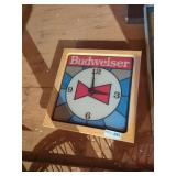 Budweiser Clock & Lite Cold Beer Tray