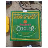 Seagram's Cooler Embossed Plastic Advertising Sign