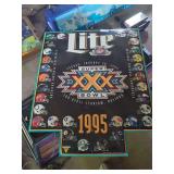 Vintage 1995 Miller Lite Metal Lithograph Advertising Sign