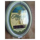 Michelob Ultra Light Beer Oval Wall Clock