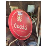 Coors America's Fine Light Beer Metal Serving Tray
