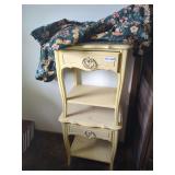 Two End-Tables or Night-Stands with Drawer & Lower Storage Shelf