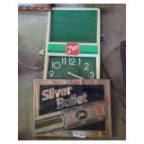 7-Up Electric Wall Clock & Coors Light Silver Bullet Sign