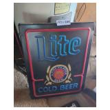 Miller Lite A Fine Pilsner Beer Sign
