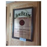 Jim Beam Advertising Mirror