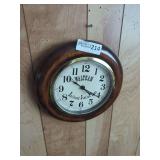 Vintage-style Waltham Railroad Station Wall Clock