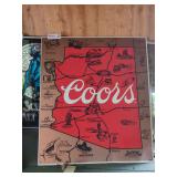 Vintage Coors Map
