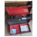 Proto Metal Tool Box with Assorted Hand Tools