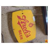 Stroh's Beer Metal Advertising Sign