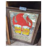 Stroh's Beer 1982 World's Fair Promotional Mirror Sign