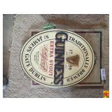 Guinness Extra Stout Oval Sign and Becks Beer Metal Sign