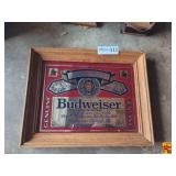 Budweiser King of Beers Framed Mirror Sign