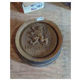 Vintage Lowenbrau Faux Wood Barrel