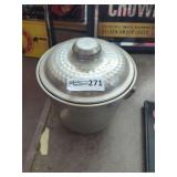 Vintage Hammered Aluminum Ice Bucket