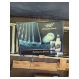 Miller Genuine Draft Golf Themed Lighted Advertising Sign