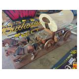 Covered Wagon Model with Two-Horse Team