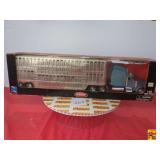 Peterbilt 379 With Livestock Trailer by NewRay; 1:32 Scale
