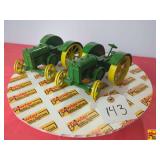 (2) John Deere Tractors; Die-cast scale unknown