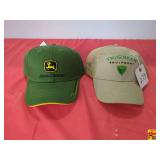 (2) TriGreen Equipment Caps Featuring John Deere Colors