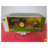 John Deere 7030 Tractor With Grain Drill (Prestige Collection) by ERTL; 1:16 Scale