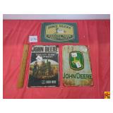 (3) Vintage John Deere Signs