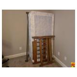 Wood Bed Frame With Mattress & Box Spring