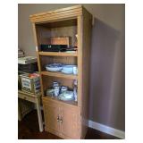 Oak Bookcase With Lower Cabinet Doors (contents are offered in separate lots)