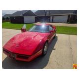 1989 Chevrolet Corvette, red; 15,384 miles; VIN 1G1YY3182K5116171