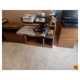 Computer Cabinet & Wood File Cabinet (contents are not included)