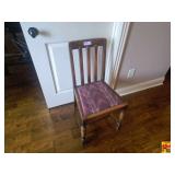 Wood Side Chair With Upholstered Seat