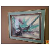 Framed Abstract Print by Stephen Kaye, Numbered Edition 170/350
