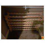 Medical Mobility Aid Walker With Front Wheels, Stackable Wood Wine Rack & Wood Shoe Racks