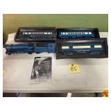 M.T.H. RailKing Jersey Central 4-6-2 Bantam Pacific "Blue Comet" O gauge steam passenger set (No. 30-4192-1)
